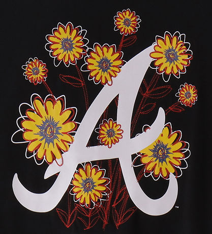 New Era T-Shirt - Floral - Sort