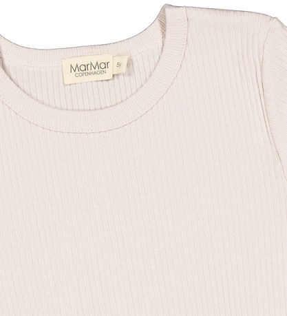 MarMar T-shirt - Modal - Rib - Powder Chalk