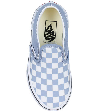 Vans Sko - Classic Slip-On - Checkerboard - Dusty Blue