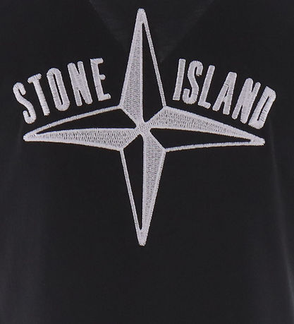 Stone Island T-shirt - Sort m. Hvid
