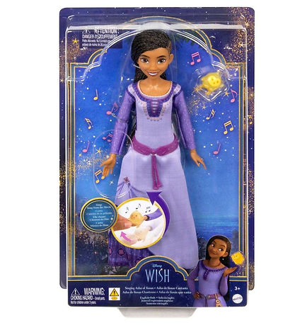 Disney Wish Dukke - 29 cm - Singing Asha m. Lyd/Musik