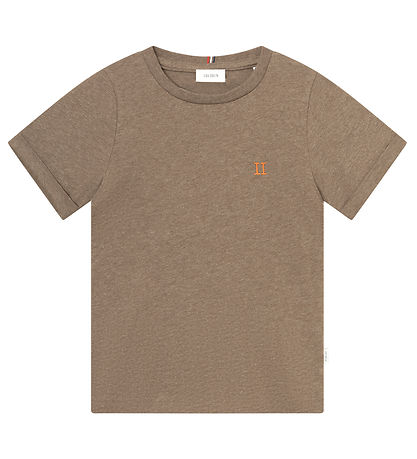 Les Deux T-shirt - Nrregaard - Walnut Melange/Orange