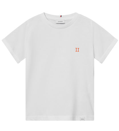 Les Deux T-shirt - Nrregaard - Hvid/Orange