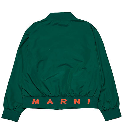 Marni Jakke - Pine Green m. Orange