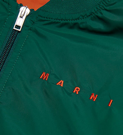 Marni Jakke - Pine Green m. Orange