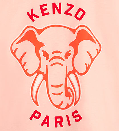 Kenzo T-shirt - Veiled Pink m. Elefant