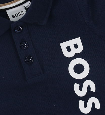 BOSS Polo - Navy m. Hvid