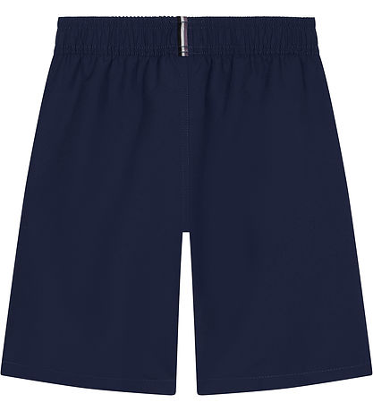 BOSS Badeshorts - Navy m. Hvid