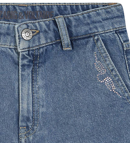 Zadig & Voltaire Denimshorts - Elle - Denim Blue m. Similisten