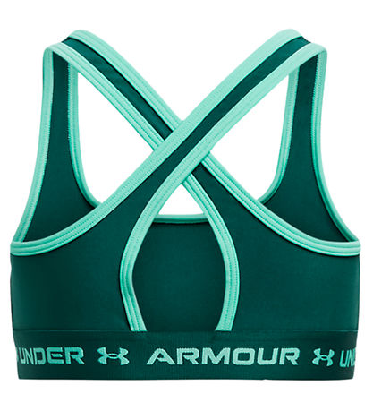 Under Armour Top - Crossback Mid Solid - Hydro Teal