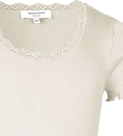 Rosemunde T-shirt - Silke/Bomuld - Noos - New White