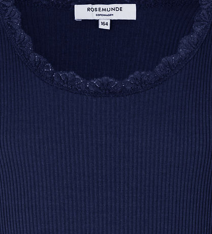 Rosemunde T-shirt - Silke/Bomuld - Noos - Navy