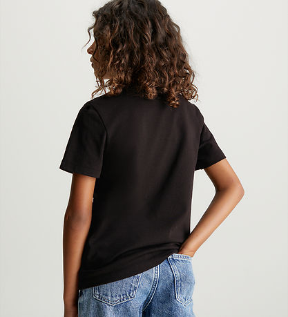 Calvin Klein T-shirt - Chest Inst. Logo - Ck Black