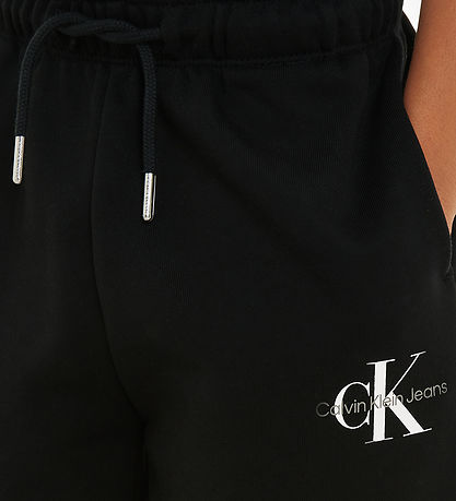Calvin Klein Sweatshorts - Monogram Relaxed - Ck Black