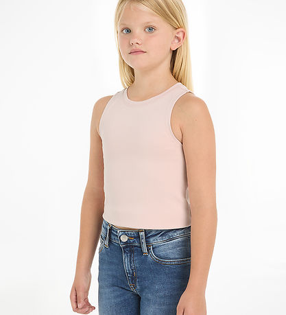 Calvin Klein Top - Tape Sleeveless Punto - Sepia Rose