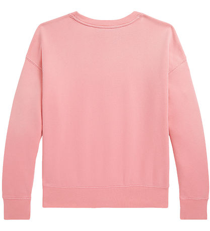 Polo Ralph Lauren Sweatshirt - Ribbon Pink m. Hvid