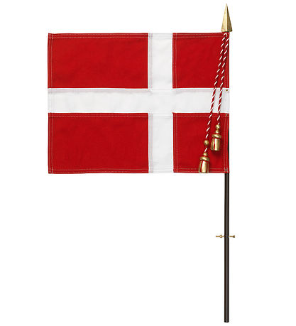Kay Bojesen Træfigur - Fanebærer - Mellem - Rød/Blå/Hvid