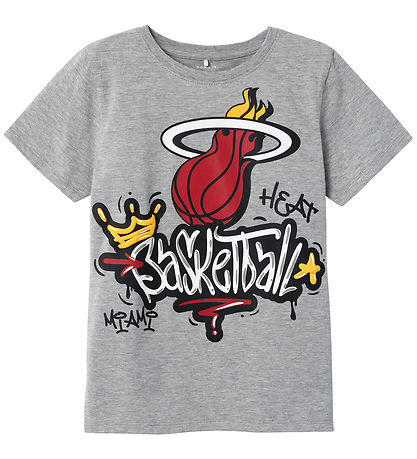 NBA T-shirt - NkmJamie  - Grey Melange