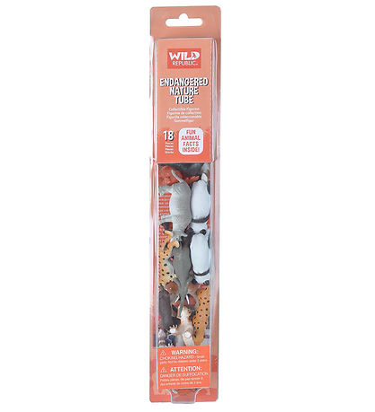 Wild Republic Figurer - Nature Tube - 18 stk. - Truede Dyr