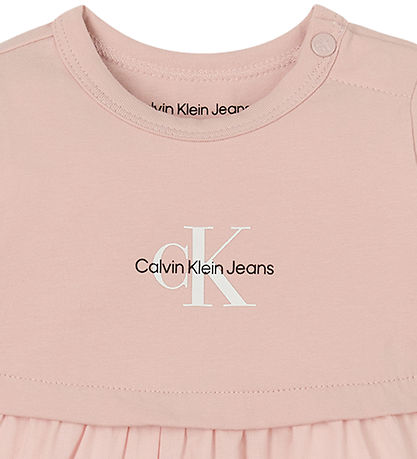 Calvin Klein Kjole m. Shorts - Monogram Logo - Sepia Rose