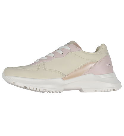 Calvin Klein Sko - Low Cut Lace-Up - Beige/Pink/Powder Pink