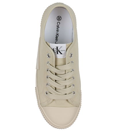 Calvin Klein Sko - Low Cut Lace-Up - Beige