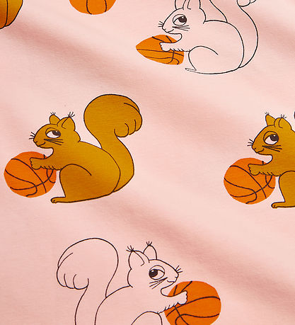 Mini Rodini T-shirt - Squirrels - Pink