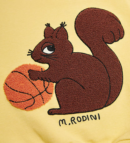 Mini Rodini Sweatshirt - Squirrel - Gul