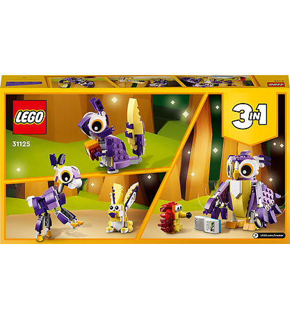 LEGO Creator - Fantasi-skovvsner 31125 - 3-i-1 - 175 Dele