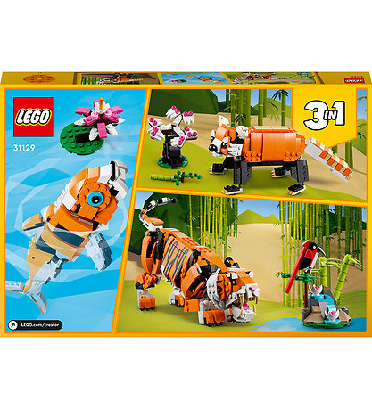 LEGO Creator - Majesttisk Tiger 31129 - 3-i-1 - 755 Dele