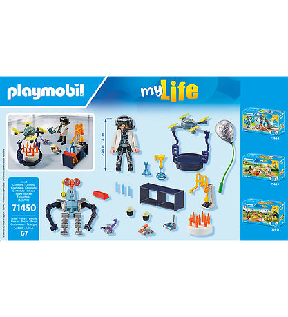 Playmobil My Life - Forskere med Robotter - 71450 - 67 Dele