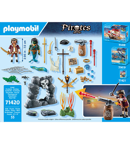 Playmobil Pirates - Skattejagt - 71420 - 55 Dele