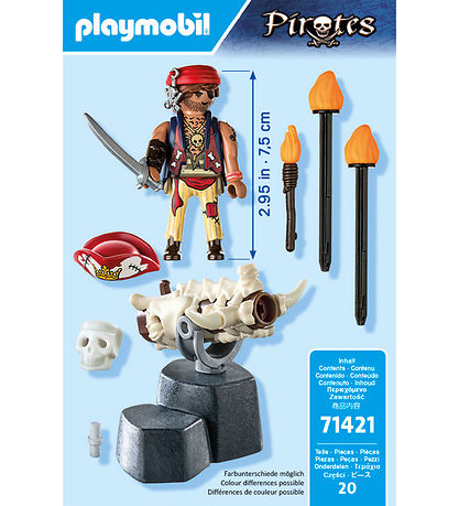 Playmobil Pirates - Kanonr - 71421 - 20 Dele