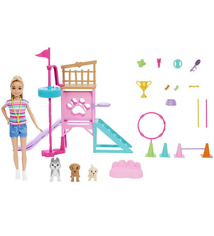 Barbie Dukkest - Stacie og Hundelegeplads