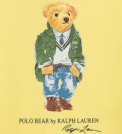 Polo Ralph Lauren Sommerdragt - Oasis Yellow m. Bamse