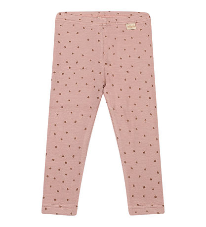 Petit Piao Leggings - Rib - Modal - Rose Fawn