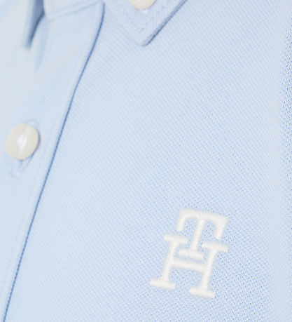 Tommy Hilfiger Skjorte - Monogram Stretch - Breezy Blue