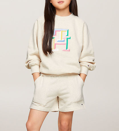 Tommy Hilfiger Sweatshirt - Multi Color Monogram - Calico Heathe