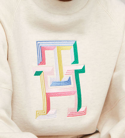 Tommy Hilfiger Sweatshirt - Multi Color Monogram - Calico Heathe