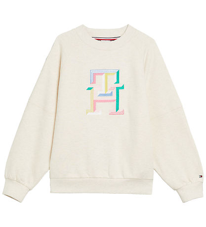 Tommy Hilfiger Sweatshirt - Multi Color Monogram - Calico Heathe