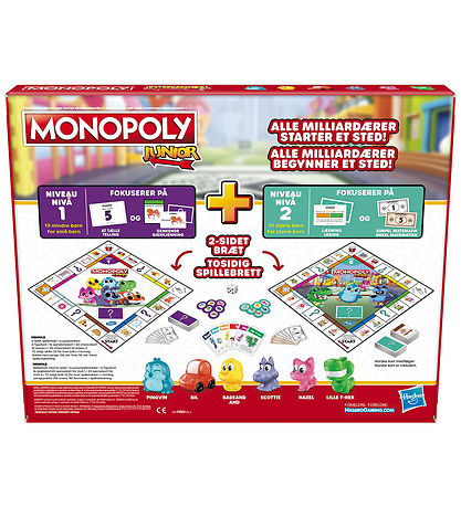 Hasbro Brtspil - Monopoly Junior - 2-i-1