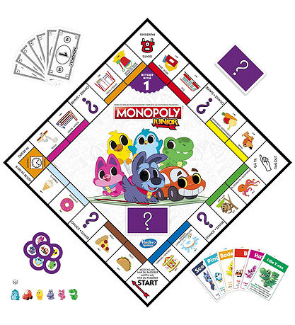 Hasbro Brtspil - Monopoly Junior - 2-i-1