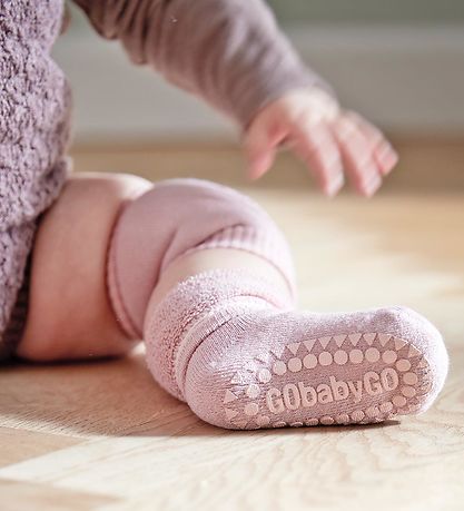 GoBabyGo Skridsikre Strmper - Soft Pink