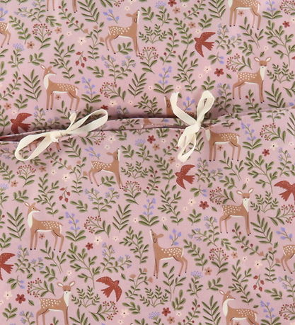 Nørgaard Madsens Sengetøj - Baby - Rosa m. Bambi/Blomster