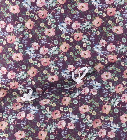 Nørgaard Madsens Sengetøj - Baby - Blommelilla m. Blomster