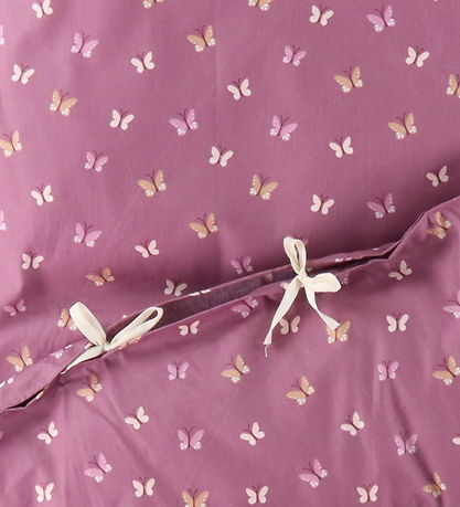 Nørgaard Madsens Sengetøj - Baby - Mauve m. Sommerfugle
