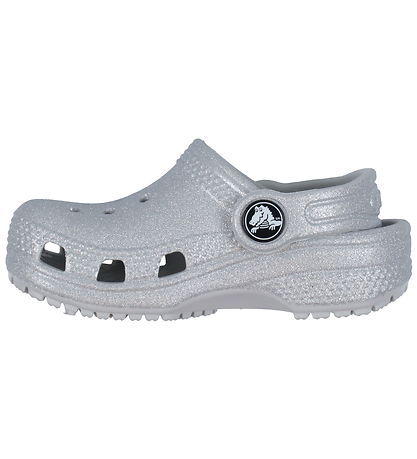 Crocs Sandaler - Classic Glitter Clog T - Silver Glitter