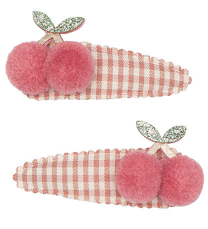 Mimi & Lula Hrspnder - 2-pak - Gingham Cherry Tulip