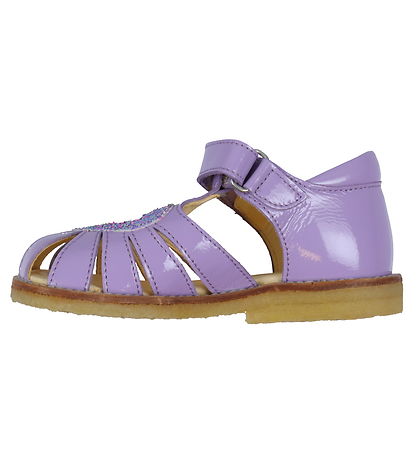 Angulus Sandaler - Hjertesandal - Lilac/Confetti Glitter