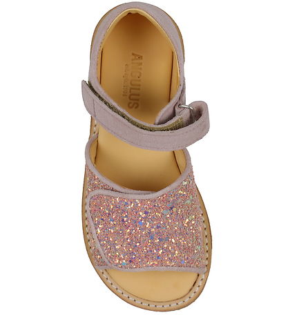 Angulus Sandaler - Pale Rose/Rose Glitter